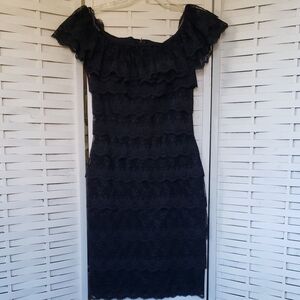 Elegant Black Lace Dress